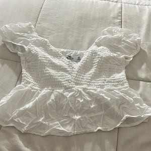 White Hollister Top
